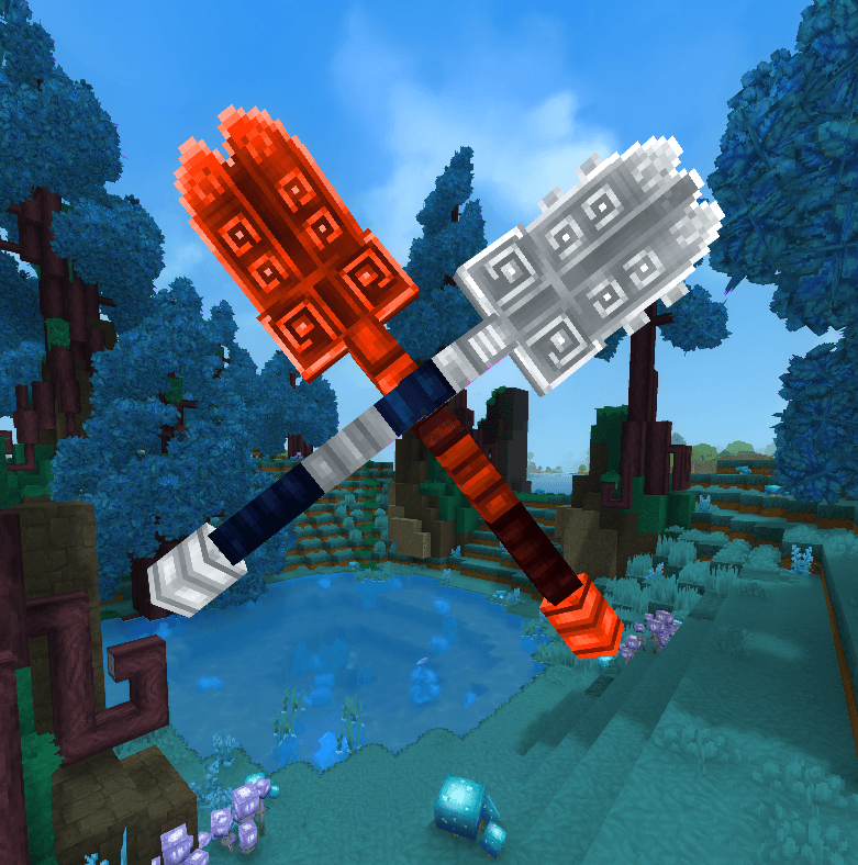 Adamantite And Mithril Shovel