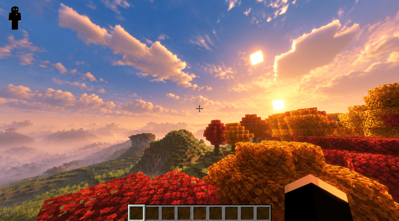 Aurora Shaders — Minecraft Bedrock texture pack, screenshot 1