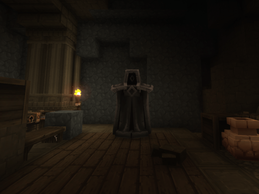 Example of spawned inactive statue