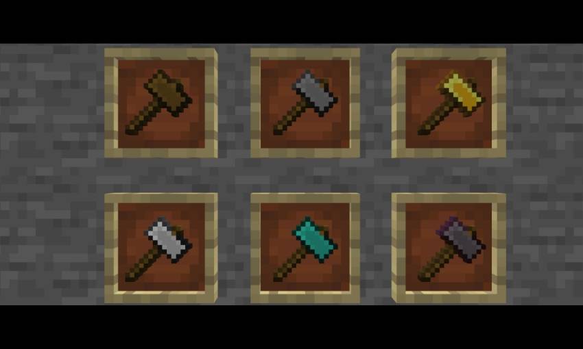 Advanced Hammer — Minecraft Bedrock addon, screenshot 1