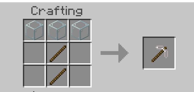 Glass pickaxe