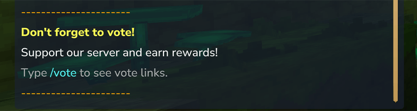 JHS-Votifier Vote Messages