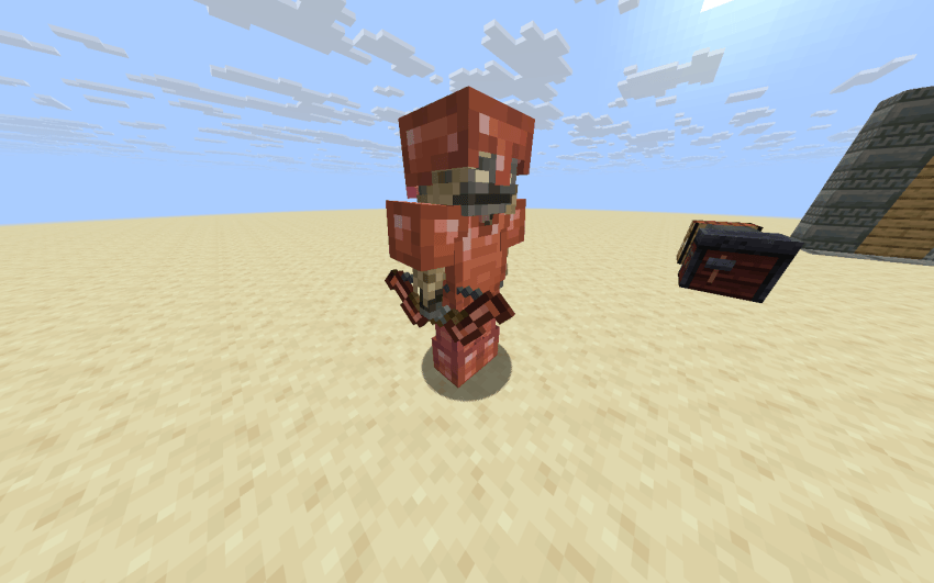 Скелет с медным луком