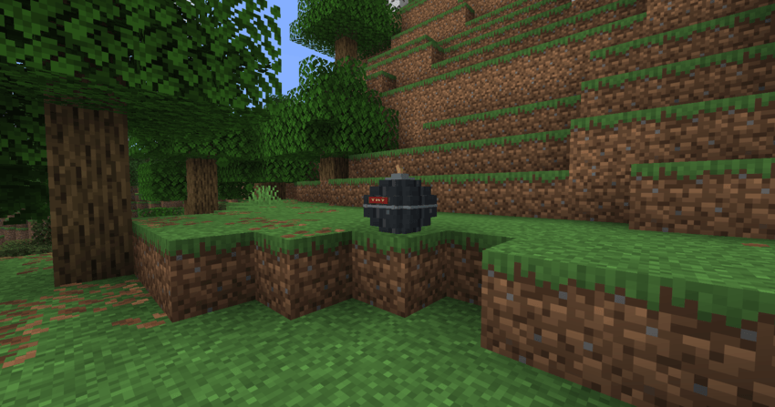 Compact TNT primed in the world before its staged blasts.
