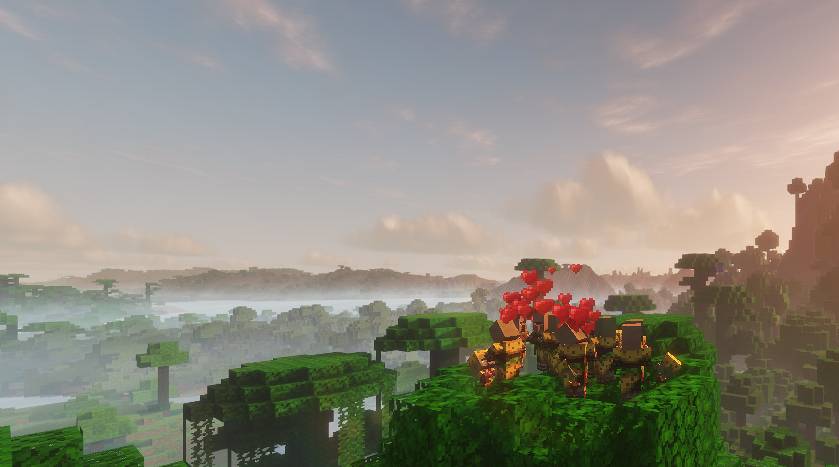 A family in the jungle, living with too many people on a small tree.
