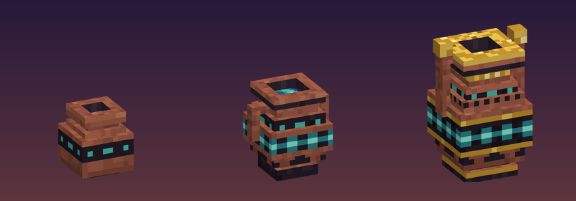 Three tiers of Pocket Urn