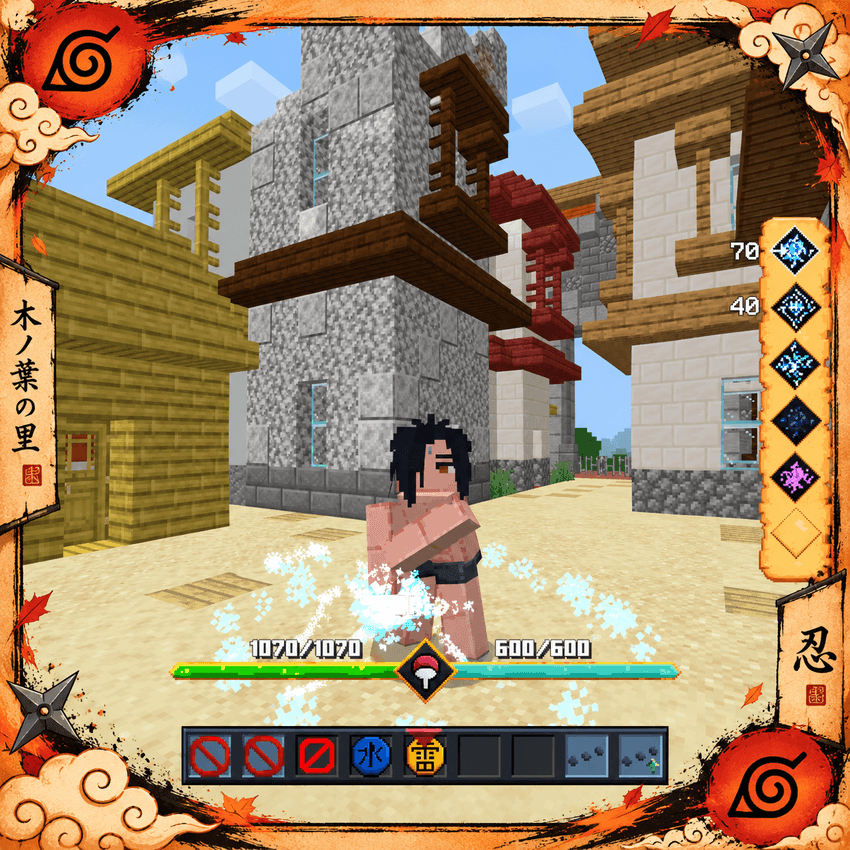Naruto Stiker v1 — Minecraft Bedrock addon, screenshot 1