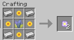 4 iron in the corners, 4 sunflowers on the sides, and a weather crystal in the middle gives you 2 clear weather cells