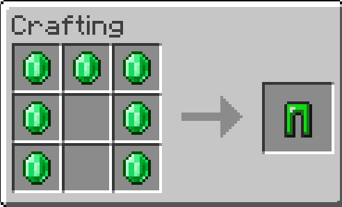 Emerald Armor and tools — Minecraft Bedrock addon, screenshot 3