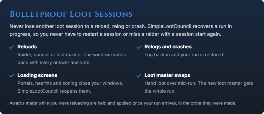 Bullet-proof-loot-sessions