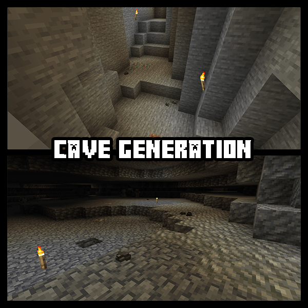 Demonstration of generation in the caves