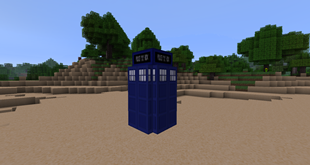 The TARDIS outside