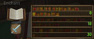 The new Enchantment Table look and font!