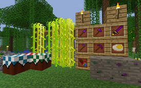 Switchgrass, tables, tools and ores