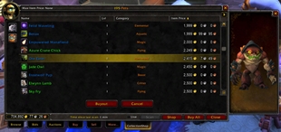 world of warcraft auction addons