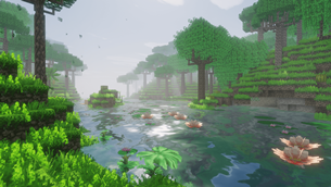 Out in a jungle biome (Solas shaders)