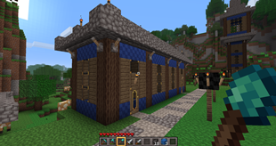 Screenshot of my Forge from my current survival world
