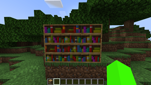 Varied bookshelf