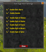 Sigil Alert UI