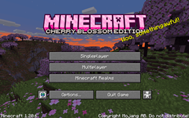 Cherry Blossom Edition Title Menu