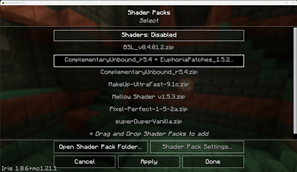 Shaderpacks