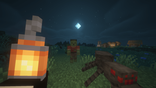 Zombie and spider