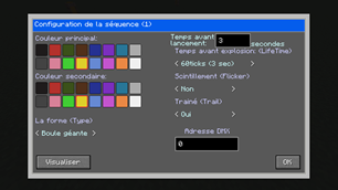 Configuration des séquences