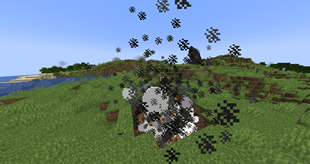 Explosion from a grenade