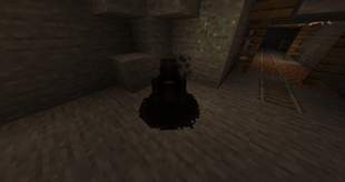 The Old Man emerging from the ground