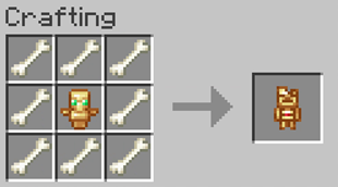 Skeleton Totem of Undying crafting recipe