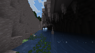 Cool river cave skylight