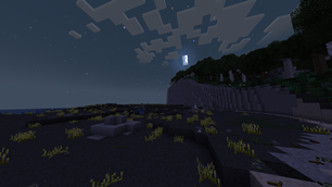 Night time shore