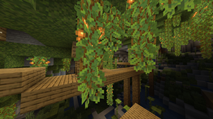Bushy cave vines