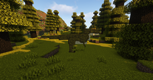 tyrannosaurus in one of the new biomes