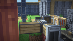 Create machinery with Minecolonies background