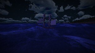 nighttime sea