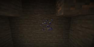 Sapphire in a cave