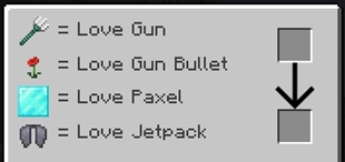 Cupid's trade GUI screen.