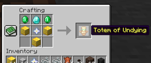Recipe for the totem of undying
