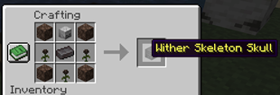 Recipe for Wither's Skull