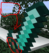Pixel change seen in game