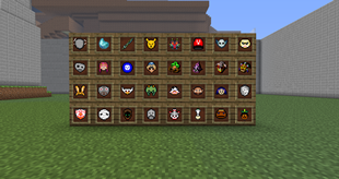 wall of masks