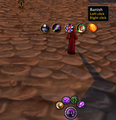 Hidden buttons