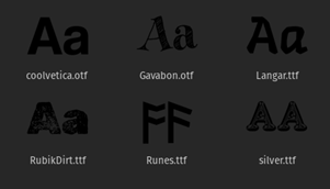 Fonts