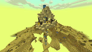 The tower of DivineRPG's Eden  (Just about every Twilight Dimension tower will be a palette swap of this tower's design)