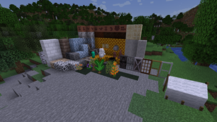 Some blocks added by this mod
