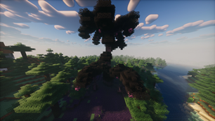 Large corrupted tree