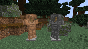 wooden and stone armor