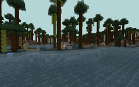 A village on the coast of the flatlands