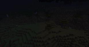 Herobrine in the dark